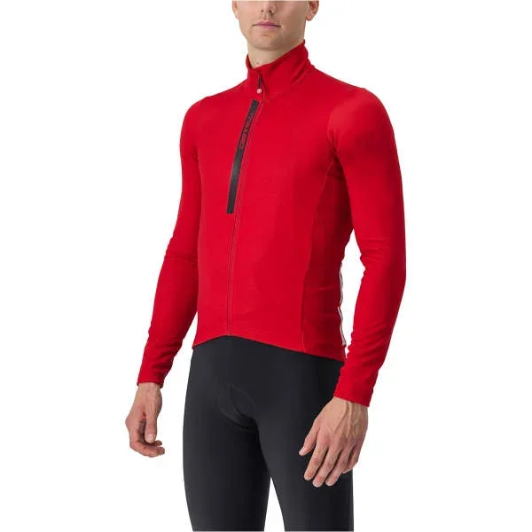 Jersey bicicletaCASTELLIMAILLOT ENTRATA THERMAL RICH RED/BLACK