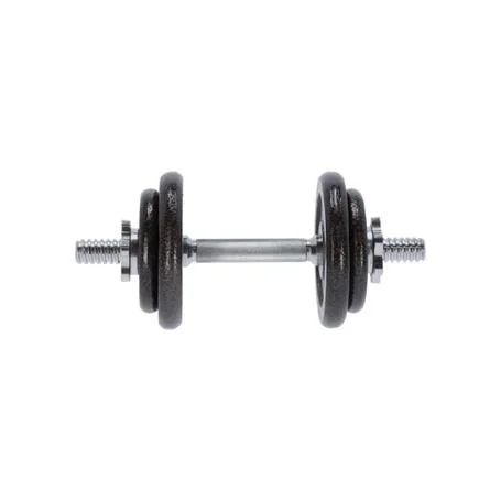 JUEGO DE MANCUERNAS DE 10KG CON ESTUCHE Y BARRA DE ROSCA HEIMSPORT HSHE1004