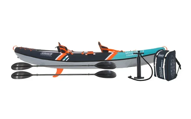 Kit kayak hinchable Coleman Sevylor Colorado 2 personas incl. 2 remos / mochila / aleta / bomba de mano / bolsa de almacenamiento