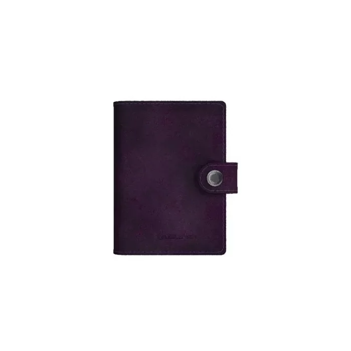 Led Lenser Cartera tarjetero de piel con linterna y protector de tarjetas 150 lm – color morado