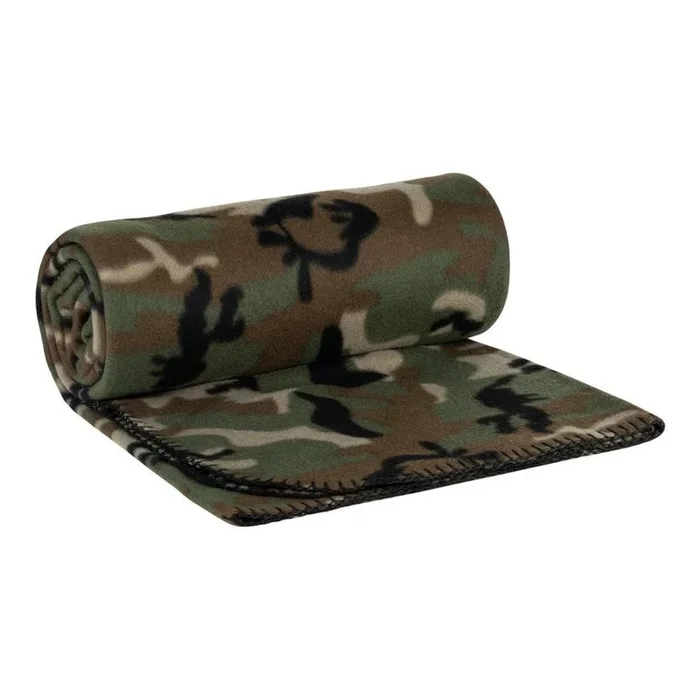 Manta Polar Camuflaje Fosco Industrie| Ligera para Coche, Camping y Supervivencia 170x130cm 313250