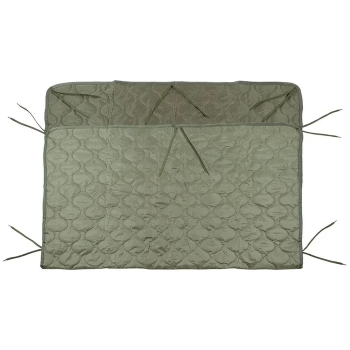 Manta Táctica MFH Poncho Liner «Woobie» | Ligera para Vivac y Supervivencia (Verde) 08530B