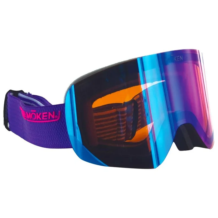 Máscaras Moken Vision One Purple Grey Grey No Coating + Orange Revo Blue