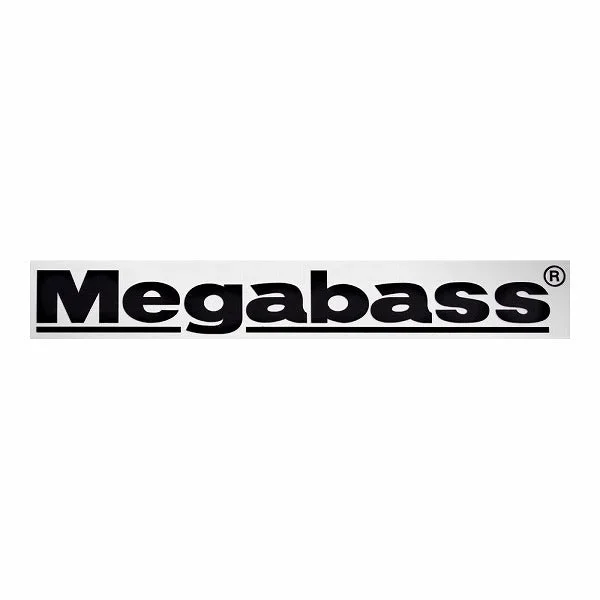 Megabass Cutting Sticker Megabass 15cm Black