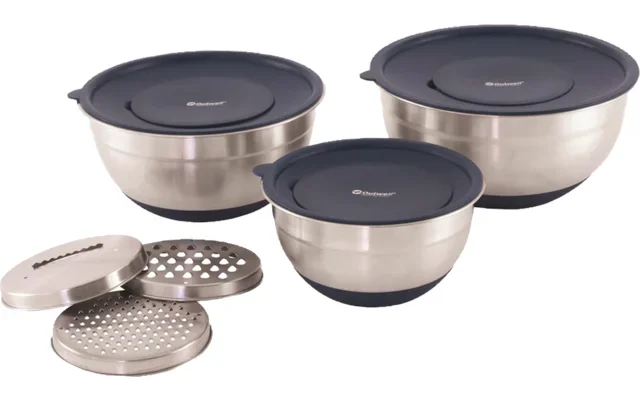 Outwell Chef Bowl Set Juego de cuencos / rallador con tapas 9 piezas