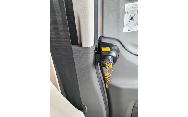 Paquete 1 par de cerraduras de seguridad interiro y exterior y 2 cerraduras adicionales gris HEOSystem VAN HEOSolution