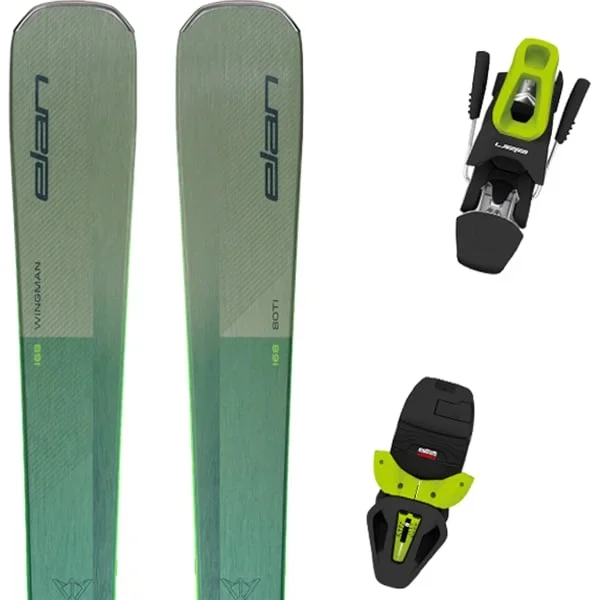 Paquete esquíELANWINGMAN 80 TI + EL 10.0 GW SHIFT GREY/GREEN