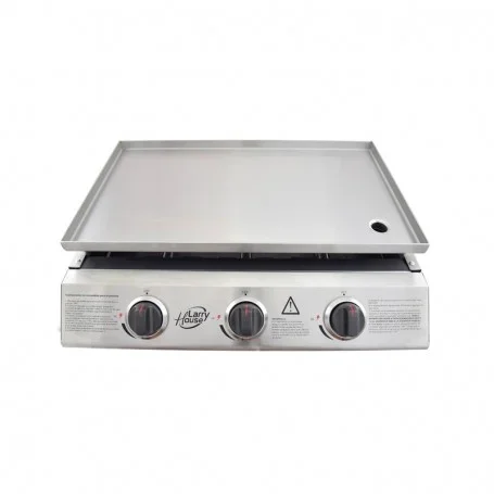 PLANCHA DE ASAR 3 FUEGOS INOXIDABLE LARRYHOUSE LH1580