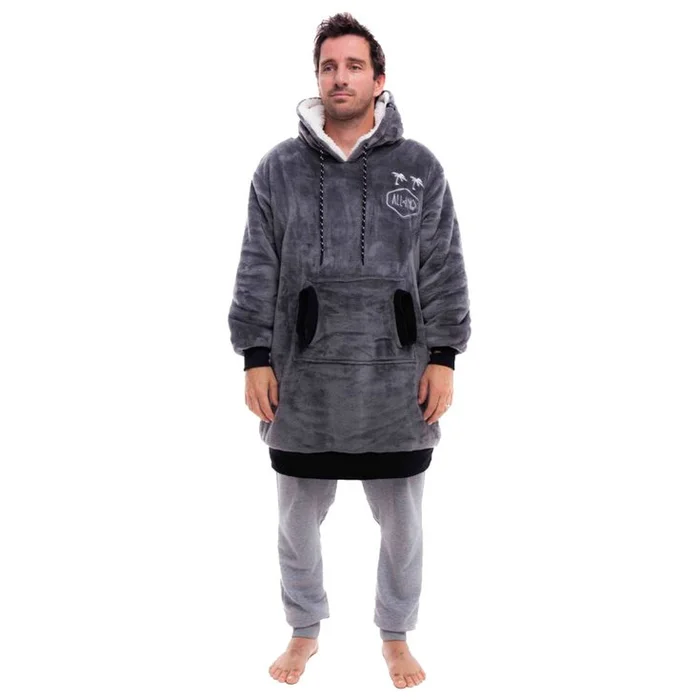 Poncho All-In Poncho Plaid Charcoal