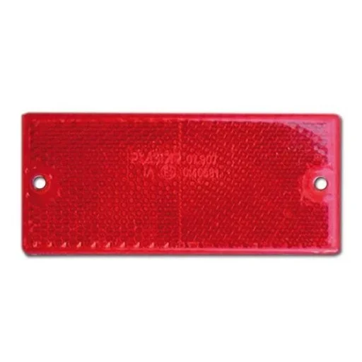 REFLECTANTE RECTANGULAR ROJO 2 UNID.