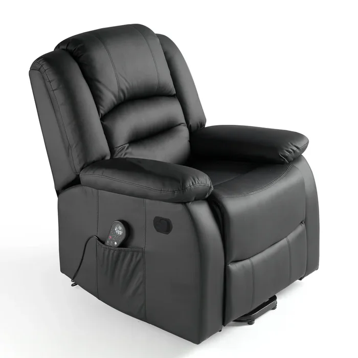 SILLON MAXIMUM DE MASAJE RECLINABLE CALOR LUMBAR NEGRO ECO-DE ECO-8198
