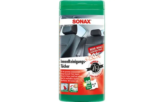 Toallitas de limpieza interior para vehículos 30 piezas Sonax