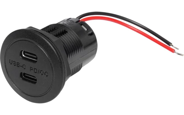 Toma doble USB-C ProCar Power con Power Delivery y carga rápida