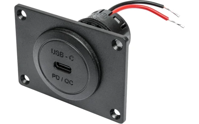 Toma USB-C integrada ProCar con placa de montaje 12 / 24 V