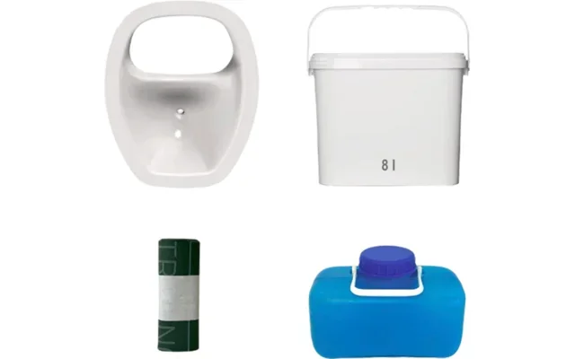 Trelino DIY set M para inodoros compactos de compostaje oval blanco