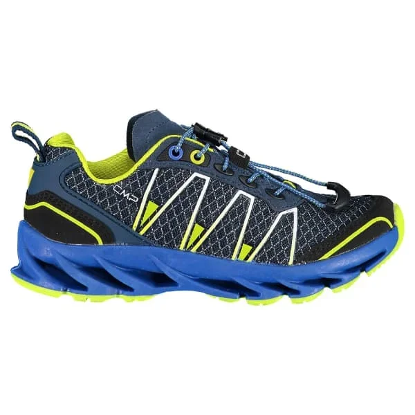 Zapatilla caña baja de senderismoCMPKIDS ALTAK TRAIL WP 2.0 COSMO BLUE LEMON YELLOW